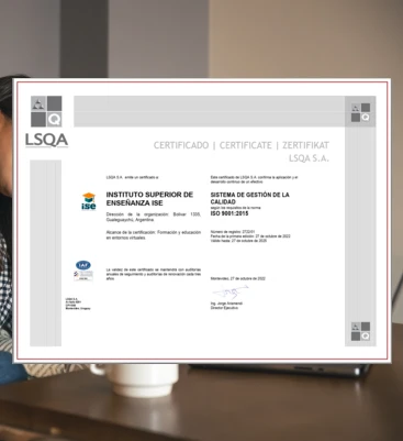 certificado calidad iso