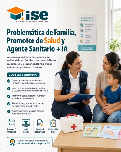Problemática de Familia, Promotor de Salud y Agente Sanitario + IA