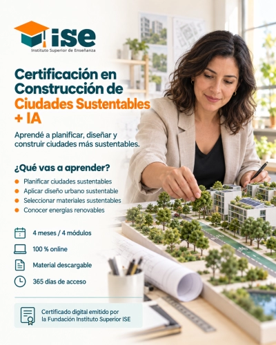 Certificación en Construcción de Ciudades Sustentables + IA