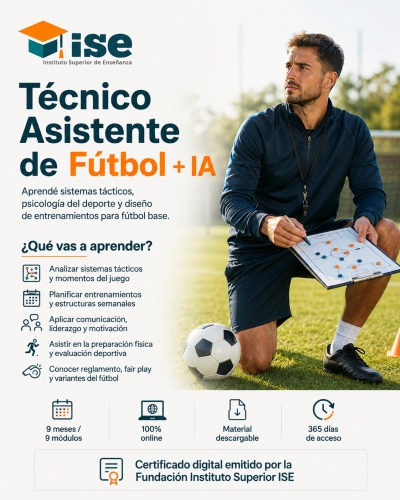 Técnico Asistente de Fútbol + IA