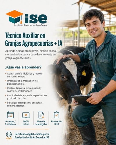 Técnico Auxiliar en Granjas Agropecuarias + IA