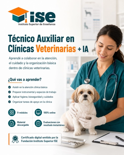 Técnico Auxiliar en Clínicas Veterinarias + IA