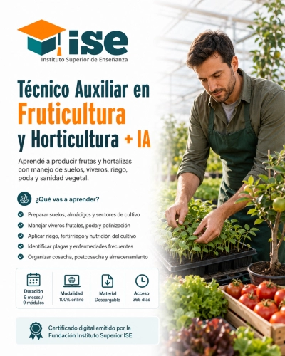 Técnico Auxiliar en Fruticultura y Horticultura + IA