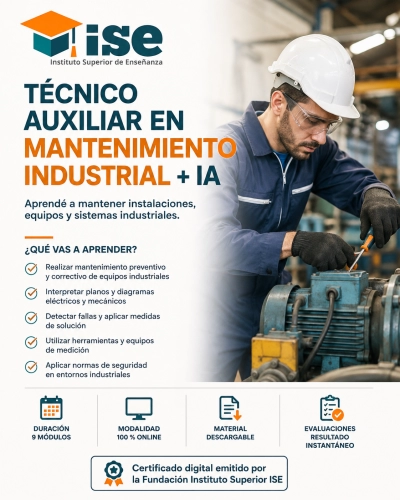 Técnico Auxiliar en Mantenimiento Industrial + IA
