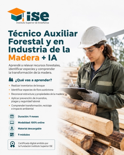 Técnico Auxiliar Forestal y en Industria de la Madera + IA