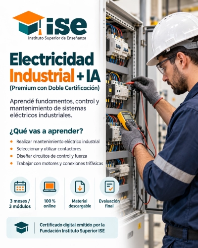 Electricidad Industrial + IA (Premium con Doble Certificación)