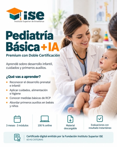 Pediatría Básica + IA (Premium con Doble Certificación)