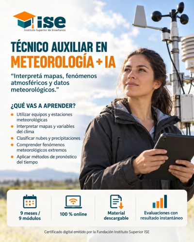 Técnico Auxiliar en Meteorología + IA (Premium con Doble Certificación)