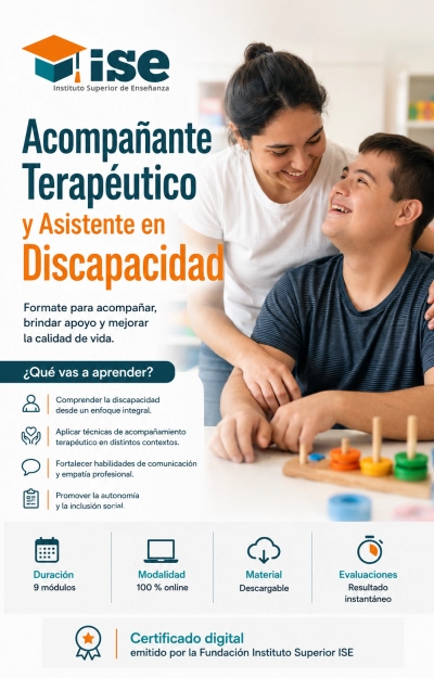 Acompañante Terapéutico y Asistente en Discapacidad + IA