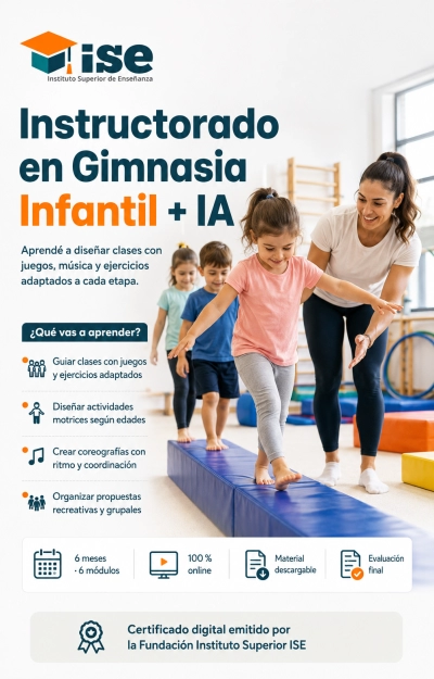 Instructorado en Gimnasia Infantil + IA (Premium con Doble Certificación)