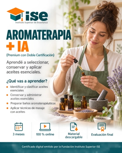 Aromaterapia + IA (Premium con Doble Certificación)