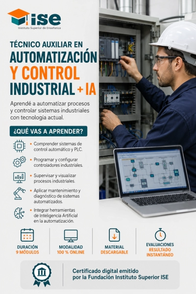 Técnico Auxiliar en Automatización y Control Industrial + IA