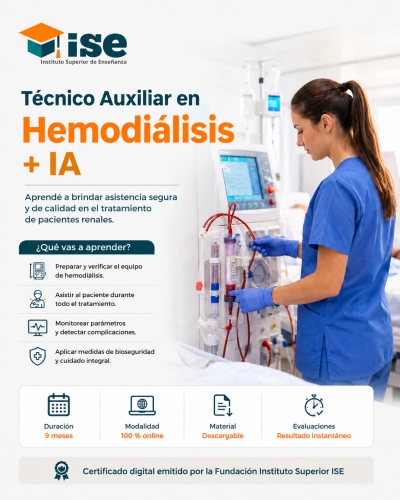 Técnico Auxiliar en Hemodiálisis + IA