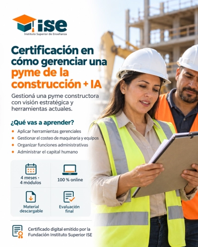 Certificación en cómo gerenciar una pyme de la construcción + IA
