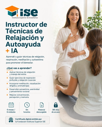 Instructor de Técnicas de Relajación y Autoayuda + IA