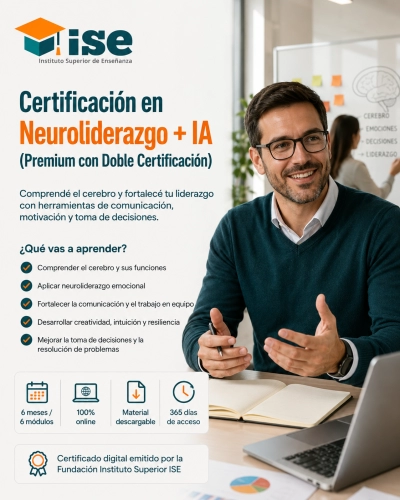 Certificación en Neuroliderazgo + IA (Premium con Doble Certificación)