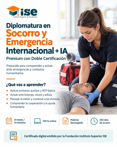 Diplomatura en Socorro y Emergencia Internacional + IA (Premium con Doble Certificación)