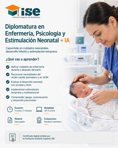 Diplomatura en Enfermería, Psicología y Estimulación Neonatal + IA