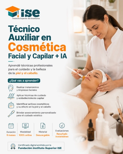 Técnico Auxiliar en Cosmética Facial y Capilar + IA
