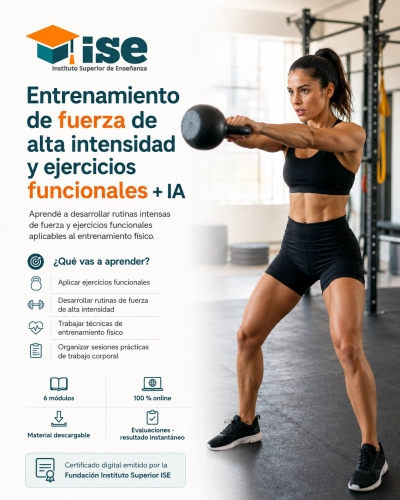 Entrenamiento de fuerza de alta intensidad y ejercicios funcionales + IA