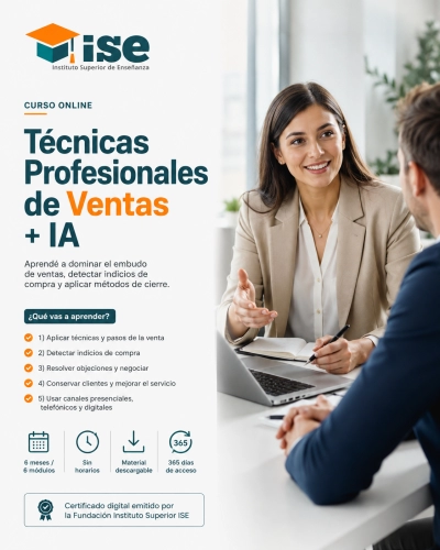Técnicas Profesionales de Ventas + IA