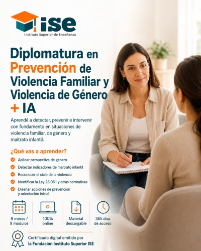 Diplomatura en Prevención de Violencia Familiar y Violencia de Género + IA