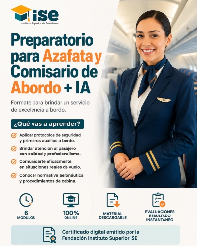 Preparatorio para Azafata y Comisario de Abordo + IA