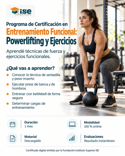 Programa de Certificación en Entrenamiento Funcional: Powerlifting y Ejercicios
