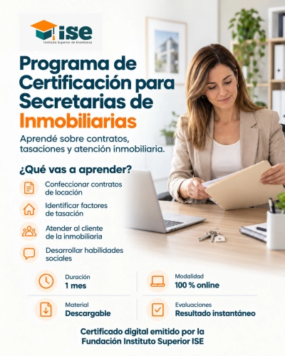 Programa de Certificación para Secretarias de Inmobiliarias