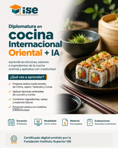Diplomatura en cocina Internacional Oriental + IA