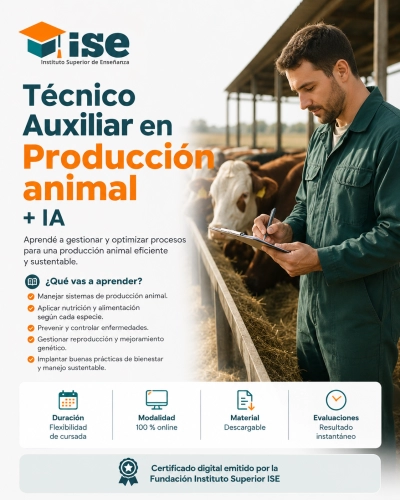 Técnico Auxiliar en Producción animal + IA