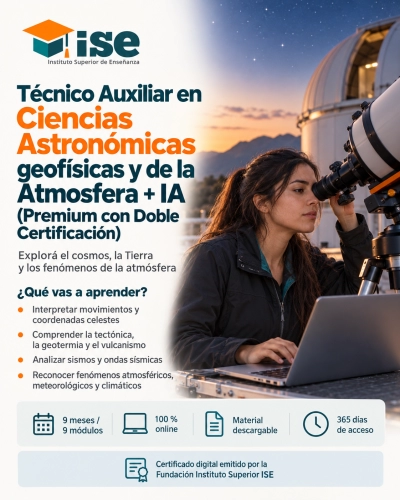 Técnico Auxiliar en Ciencias Astronómicas geofísicas y de la Atmosfera + IA (Premium con Doble Certificación)