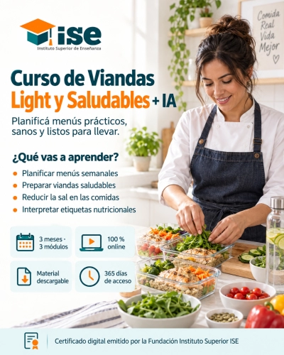 Curso de Viandas Light y Saludables + IA