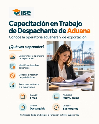 Capacitación en Trabajo de Despachante de Aduana