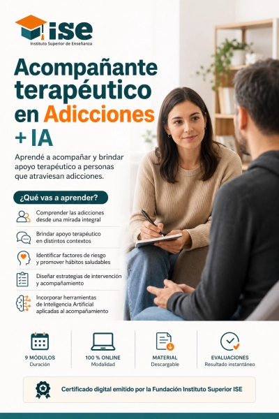 Acompañante terapéutico en Adicciones + IA