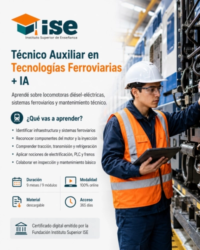 Técnico Auxiliar en Tecnologías Ferroviarias + IA