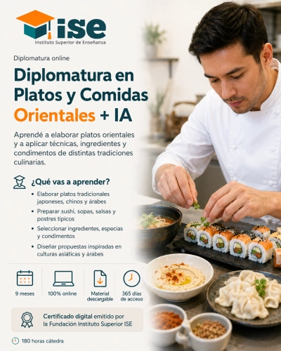 Diplomatura en Platos y Comidas Orientales + IA