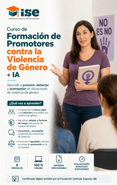Curso de Formación de Promotores contra la Violencia de Género + IA