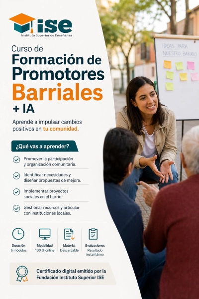 Curso de Formación de Promotores Barriales + IA