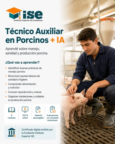 Técnico Auxiliar en Porcinos + IA
