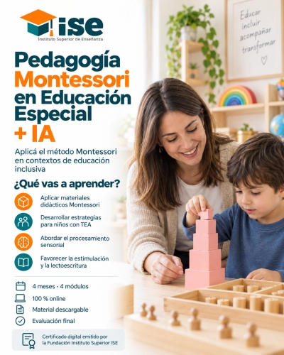 Pedagogía Montessori en Educación Especial + IA