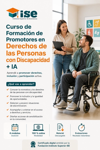 Curso de Formación de Promotores en Derechos de las Personas con Discapacidad + IA