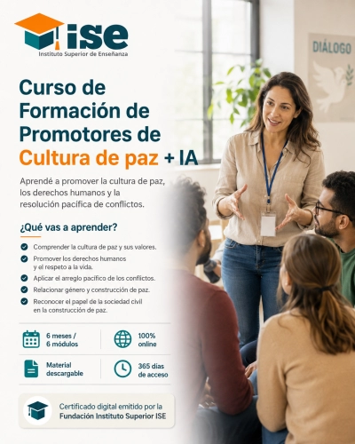 Curso de Formación de Promotores de Cultura de paz + IA