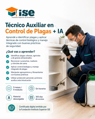 Técnico Auxiliar en Control de Plagas + IA