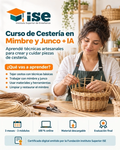 Curso de Cestería en Mimbre y Junco + IA