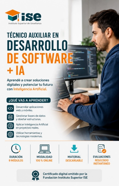 Técnico Auxiliar en Desarrollo de Software + IA