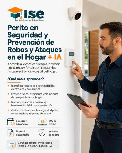 Perito en Seguridad y Prevención de Robos y Ataques en el Hogar + IA