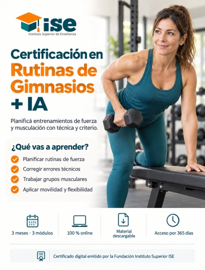 Certificación en Rutinas de Gimnasios + IA