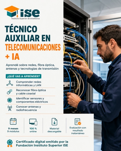 Técnico Auxiliar en Telecomunicaciones + IA