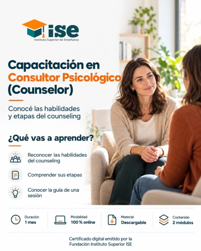 Capacitación en Consultor Psicológico (Counselor)